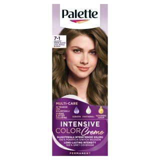 Palette Intensive Color Creme farba do włosów w kremie 7-1 Chłodny Średni Blond (P1)