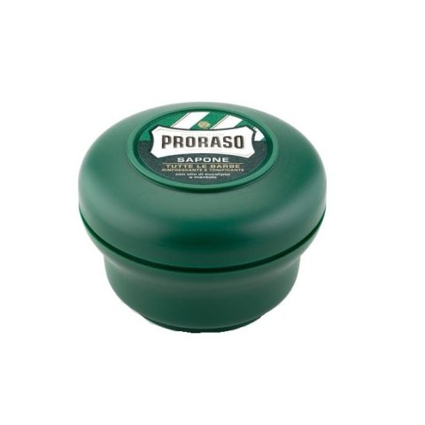 Proraso Sapone odświeżające mydło do golenia w tyglu z olejkiem eukaliptusowym i mentolem 150ml (P1)