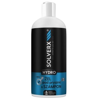 SOLVERX Hydro żel pod prysznic i szampon 2w1 dla mężczyzn 400ml (P1)