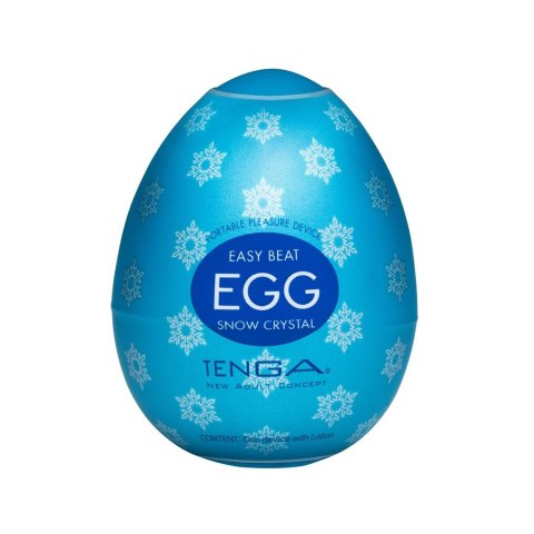 TENGA Easy Beat Egg Snow Crystal jednorazowy masturbator w kształcie jajka (P1)