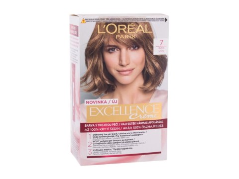 L'Oréal Paris 7 Natural Blonde Excellence Creme Triple Protection Farba do włosów Wszystkie typy włosów 48 ml (W) (P2)