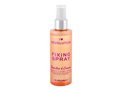 Makeup Revolution London I Heart Revolution Fixing Spray Peaches Cream Utrwalacz makijażu TAK 100 ml (W) (P2)