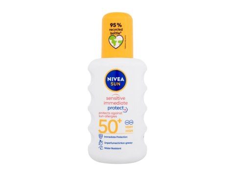 Nivea Sun Sensitive Immediate Protect+ Sun-Allergy SPF50+ Preparat do opalania ciała Alergiczna cera 200 ml (U) (P2)