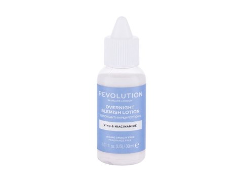 Revolution Skincare Overnight Blemish Lotion Zinc Niacinamide Preparaty punktowe 30 ml (W) (P2)