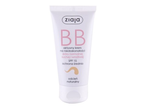 Ziaja Natural BB Cream Normal and Dry Skin SPF15 Krem BB Średnia ochrona SPF 15-25 50 ml (W) (P2)