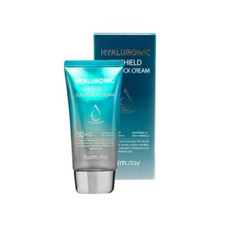 FarmStay Hyaluronic UV Shield Sun Block Cream SPF50+ kremowy bloker przeciwsłoneczny z kwasem hialuronowym 70g (P1)