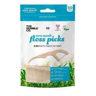 Humble Natural Dental Floss Picks nicio-wykałaczki 50szt (P1)