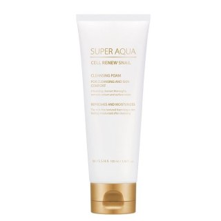 Missha Super Aqua Cell Renew Snail Cleansing Foam pianka myjąca z ekstraktem ze śluzu ślimaka 100ml (P1)