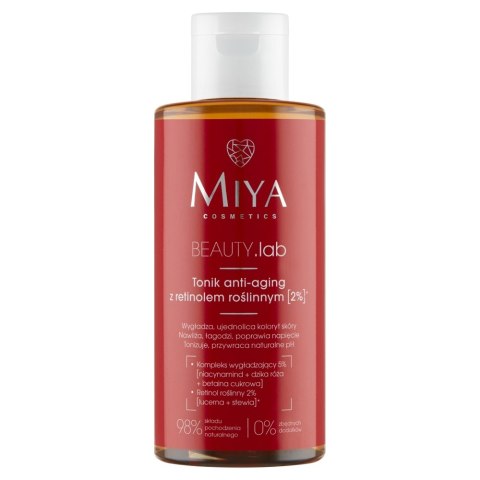 Miya Cosmetics BEAUTY.lab tonik anti-aging z retinolem roślinnym 2% 150ml (P1)