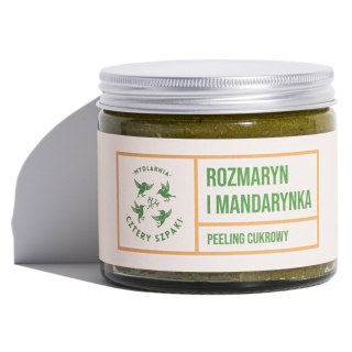 Mydlarnia Cztery Szpaki Peeling cukrowy do ciała Rozmaryn i Mandarynka 250ml (P1)