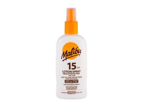 Malibu Lotion Spray SPF15 Preparat do opalania ciała Tak 200 ml (U) (P2)