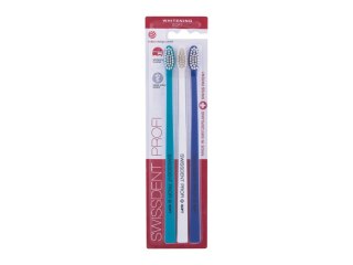 Swissdent Dark Blue, Turquoise, White Profi Whitening Trio Soft Szczoteczka do zębów 3 szt (U) (P2)