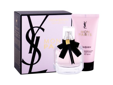 Yves Saint Laurent Edp ml + Mleczko do ciała ml Mon Paris Woda perfumowana 50 ml (W) (P2)