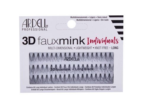 Ardell Long Black Individuals 3D Faux Mink Knot-Free Sztuczne rzęsy 60 szt (W) (P2)