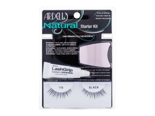 Ardell Sztuczne rzęsy Natural 116 1 para + Klej do rzęs LashGrip 2,5 g + Aplikator Black Natural 116 Sztuczne rzęsy 1 szt (W) (