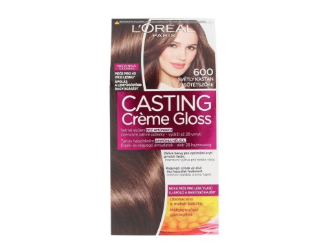 L'Oréal Paris 600 Light Brown Casting Creme Gloss Farba do włosów 48 ml (W) (P2)