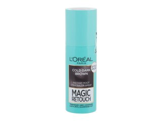 L'Oréal Paris Cold Dark Brown Magic Retouch Instant Root Concealer Spray Farba do włosów Włosy farbowane 75 ml (W) (P2)