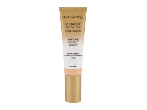 Max Factor 03 Light Miracle Second Skin SPF20 Podkład kremowa 30 ml (W) (P2)