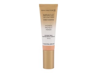 Max Factor 07 Neutral Medium Miracle Second Skin SPF20 Podkład kremowa 30 ml (W) (P2)