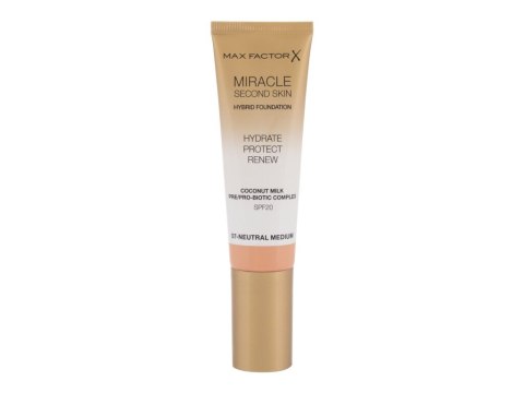 Max Factor 07 Neutral Medium Miracle Second Skin SPF20 Podkład kremowa 30 ml (W) (P2)