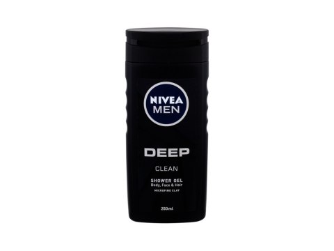 Nivea Men Deep Clean Body, Face Hair Żel pod prysznic 250 ml (M) (P2)