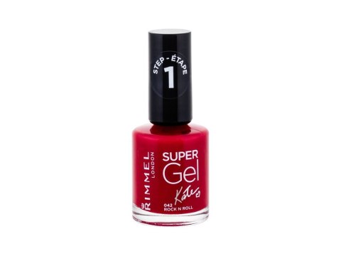 Rimmel London 042 Rock n Roll Super Gel By Kate STEP1 Lakier do paznokci Błyszczący 12 ml (W) (P2)