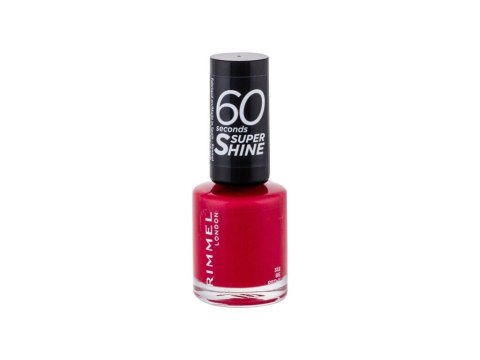 Rimmel London 312 Be Red-y 60 Seconds Super Shine Lakier do paznokci Błyszczący 8 ml (W) (P2)