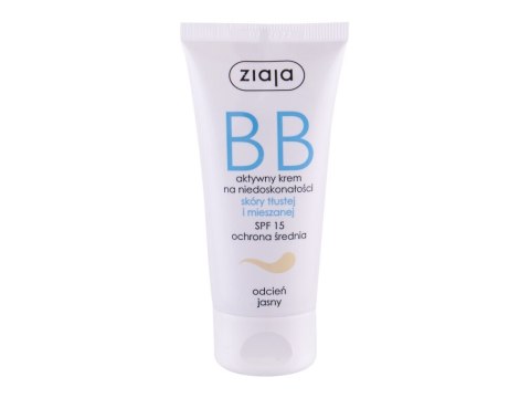 Ziaja Light BB Cream Oily and Mixed Skin SPF15 Krem BB Średnia ochrona SPF 15-25 50 ml (W) (P2)