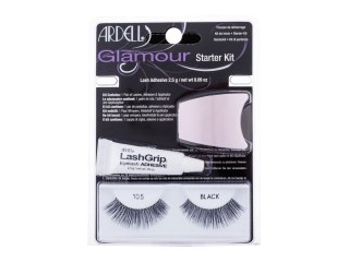 Ardell Sztuczne rzęsy 1 para + Klej do rzęs LashGrip 2,5 g + Aplikator Black Glamour 105 Sztuczne rzęsy 1 szt (W) (P2)