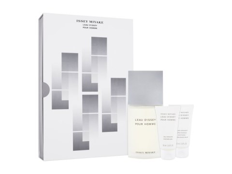 Issey Miyake Edt 125 ml + Żel pod prysznic 50 ml + Balsam po goleniu 50 ml L´Eau D´Issey Pour Homme Woda toaletowa 125 ml (M) (P