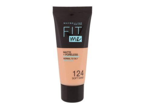 Maybelline 124 Soft Sand Fit Me! Matte + Poreless Podkład płynna 30 ml (W) (P2)