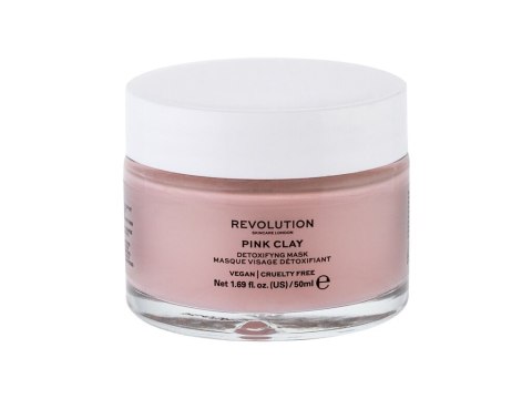 Revolution Skincare Pink Clay Detoxifying Maseczka do twarzy Wszystkie rodzaje cery 50 ml (W) (P2)