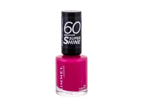 Rimmel London 323 Funtime Fuchsia 60 Seconds Super Shine Lakier do paznokci Błyszczący 8 ml (W) (P2)