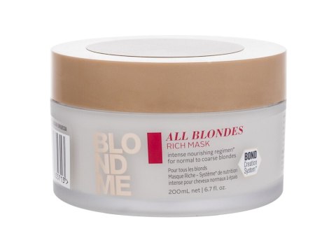 Schwarzkopf Professional Blond Me All Blondes Rich Mask Maska do włosów 200 ml (W) (P2)