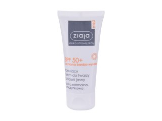 Ziaja Med Light Protective Tinted SPF50+ Preparat do opalania twarzy Bardzo wysoka ochrona SPF 50+ 50 ml (W) (P2)