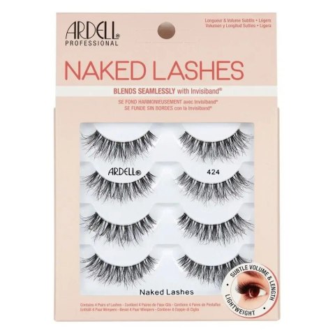 Ardell Naked Lashes Multipack sztuczne rzęsy na pasku 424 Black (P1)