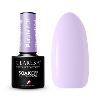 Claresa Soak Off UV/LED Purple lakier hybrydowy 601 5g (P1)