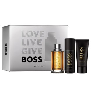 Hugo Boss The Scent For Man zestaw woda toaletowa spray 100ml + dezodorant spray 150ml + żel pod prysznic 100ml (P1)