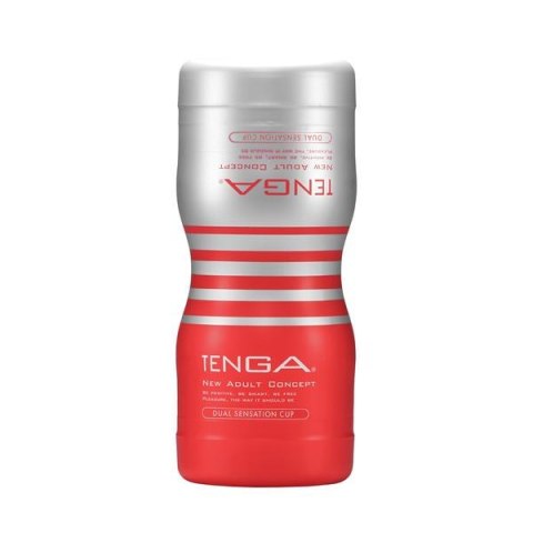 TENGA Dual Sensation Cup jednorazowy masturbator z dwoma otworami Medium (P1)