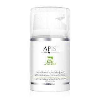 APIS Acne-Stop lekki krem normalizujący antytrądzikowy z zieloną herbatą 50ml (P1)