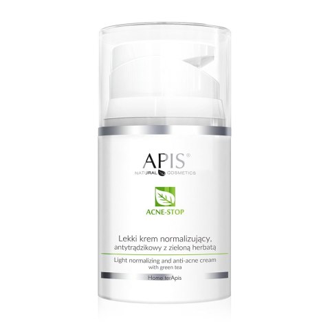 APIS Acne-Stop lekki krem normalizujący antytrądzikowy z zieloną herbatą 50ml (P1)