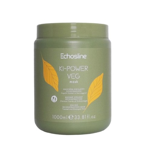 ECHOSLINE Ki-Power Veg Mask intensywnie odbudowująca maska do włosów 1000ml (P1)