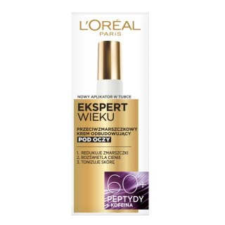 L'Oreal Paris Ekspert Wieku 60+ przeciwzmarszczkowy krem odbudowujący pod oczy 15ml (P1)