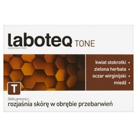 Laboteq Tone suplement diety rozjaśniający skórę w obrębie przebarwień 30 tabletek (P1)