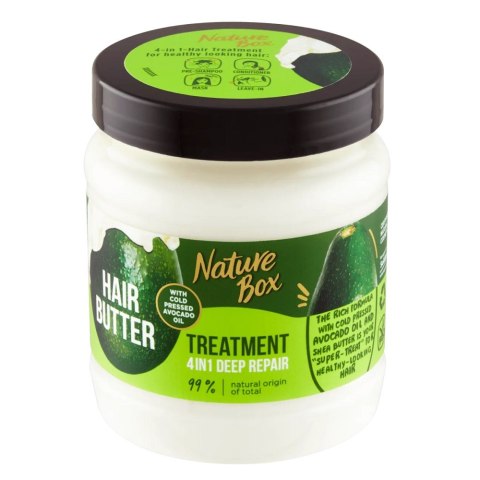 Nature Box Hair Butter Treatment 4in1 Deep Repair głęboko regenerująca maska ​​do włosów 4w1 z olejem z awokado 300ml (P1)