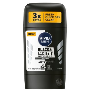 Nivea Men BlackWhite Invisible Original antyperspirant w sztyfcie 50ml (P1)