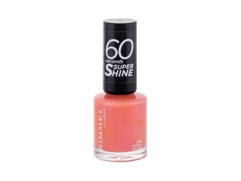 Rimmel London 406 Coral Blush 60 Seconds Super Shine Lakier do paznokci Błyszczący 8 ml (W) (P2)