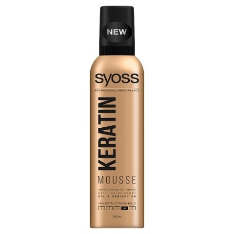 Syoss Keratin Mousse pianka do włosów Extra Strong 250ml (P1)