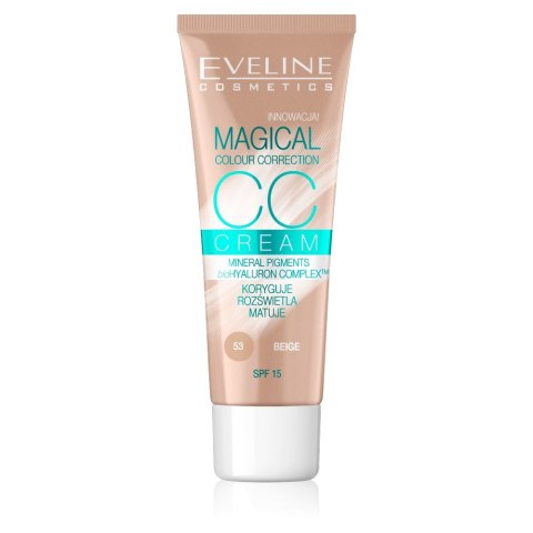 Eveline Cosmetics Magical Colour Correction CC Cream multifunkcyjny podkład 53 Beige SPF15 30ml (P1)