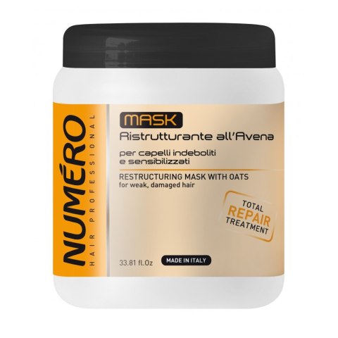 NUMERO Restructuring Mask With Oats restrukturyzująca maska z owsem 1000ml (P1)